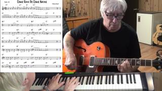 Come Rain Or Come Shine - Jazz guitar & piano cover ( Harold Arlen )
