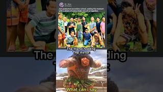 the friend holding the mirror: #memes #usa #usashorts #shorts #americanmemes #american #memeshorts