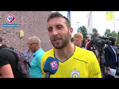 FC Lisse-speler Martin van Eeuwijk na FC Lisse - Feyenoord