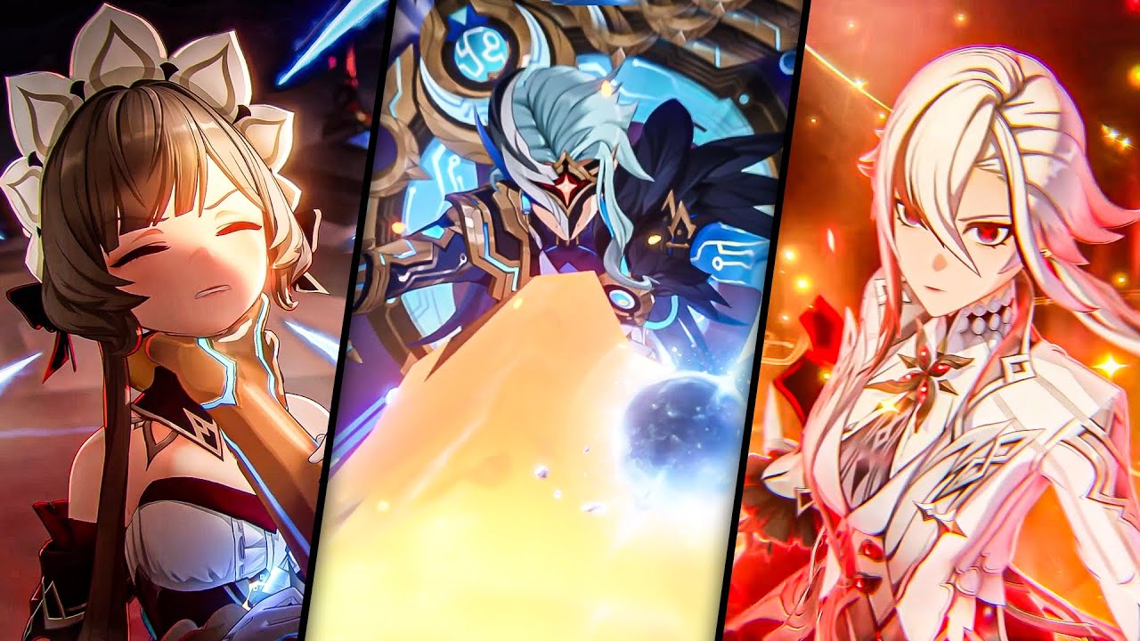 Genshin Impact 6.3 Lunar IV Main Story All Cutscenes |Traveler & Columbina vs Dottore Ending(JP Dub)