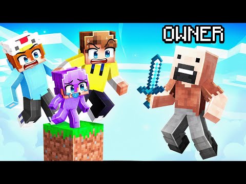 Trolling My Friends as the Minecraft OWNER on One Block…