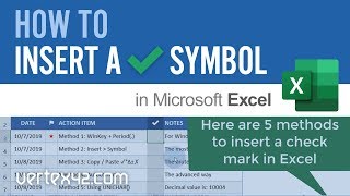 ✔ How to Insert a Check Mark (Tick Symbol) in Excel