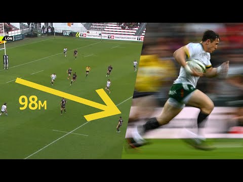 INSANE 98m solo try by 19-year-old Henry Arundell! | Rugby's new wonderkid?