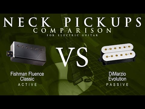 Fishman FLUENCE CLASSIC vs DiMarzio EVOLUTION - Neck Guitar Pickup Comparison Tone Demo