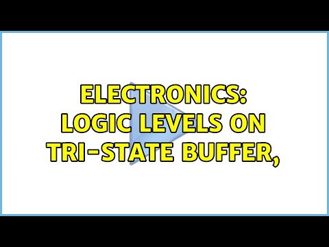 Electronics: Logic levels on tri-state buffer,