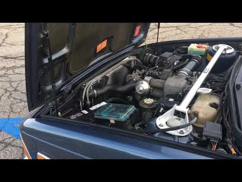 1986 BMW 745i engine running