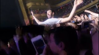 AJR - Jack crowdsurfing during Weak - Marching Band Finale live - 12/21/18