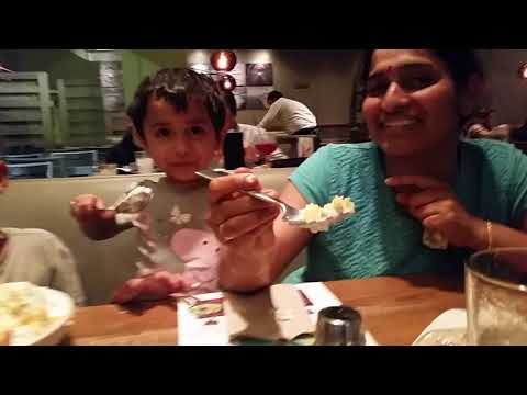 Laasya and Kaushal eating ice cream
