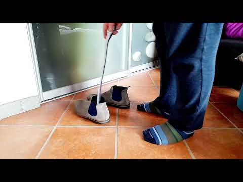 Calzascarpe Extra Lungo 61 cm in Acciaio Inox Ortopedico Calzante Shoe Horn per Scarpe e Stivali