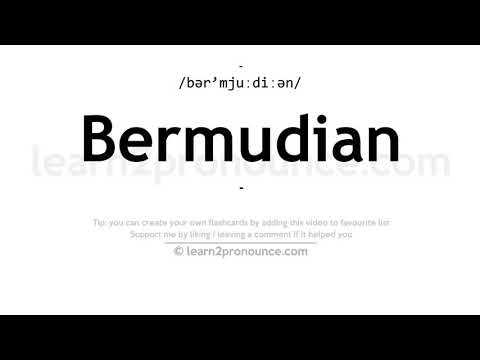 Pronunciation of Bermudian | Definition of Bermudian
