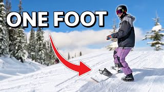 Tips for Snowboarding with One Foot