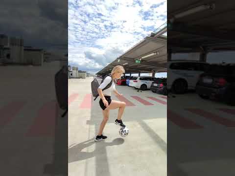 crazy soccer trick shoot 😎