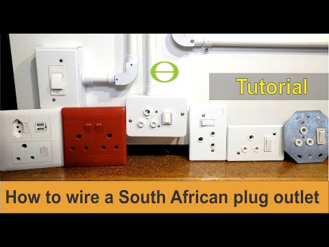 How to wire any South African wall plug outlet / socket - Tutorial