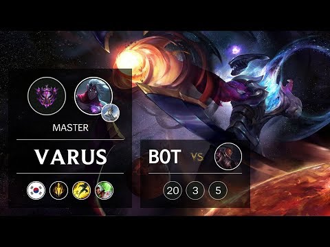 Varus ADC vs Lucian - KR Master Patch 9.6