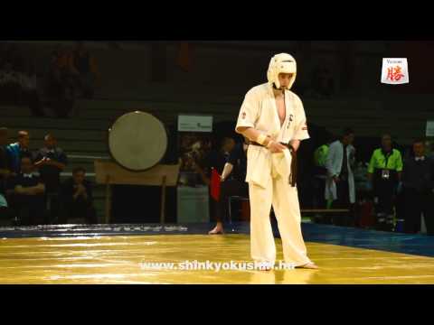 Ádám Köveskúti vs Amoldas Grevas - European Championship Shinkyokushin Switzerland 2013