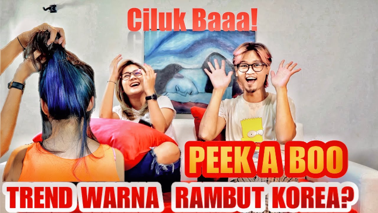 Cat Rambut Peek a boo | Trend Warna Rambut 2021 Korea