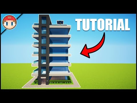 Minecraft: How to Build a Modern Skyscraper/Apartments (#1) - House Tutorial