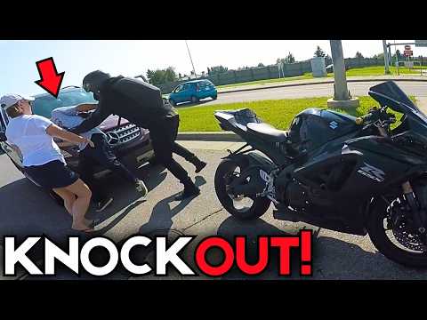 WHEN BIKERS FIGHT BACK | Epic Motorcycle Moments #418
