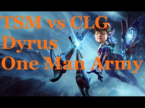 TSM vs CLG - Dyrus 1v4 Chase