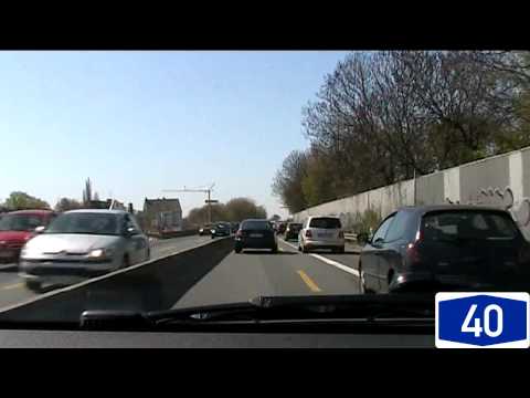 Driving from Dortmund to Duisburg on the A40