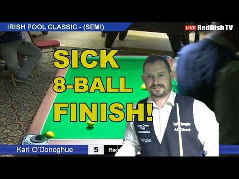 8 Ball Finish Of The Week, Karl O'Donoghue - Best pool finish during Irish Pool Classic, Dublin