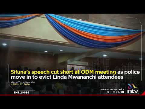 Sifuna’s speech cut short at ODM meeting as police move in to evict Linda Mwananchi attendees