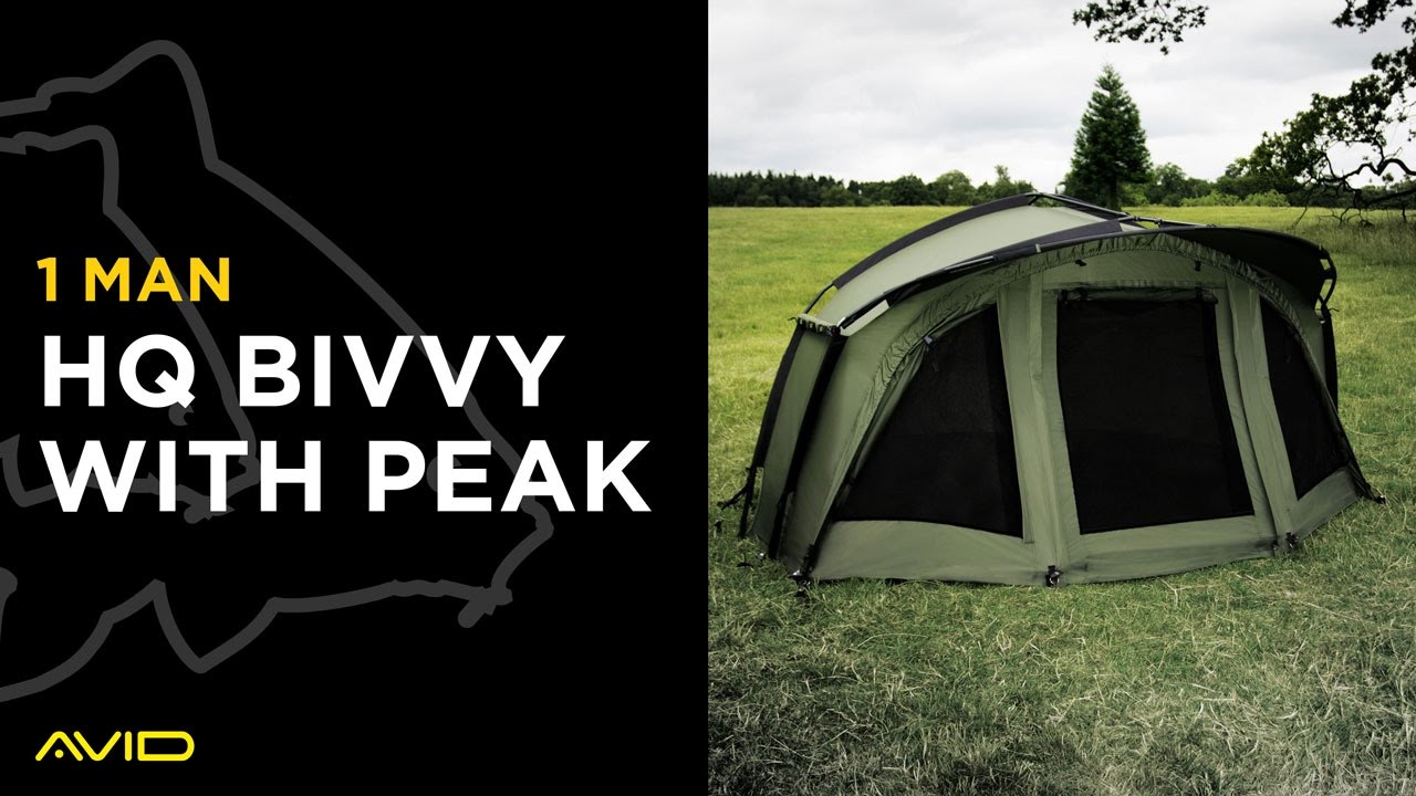 Avid Carp HQ 1 man Bivvy with Peak