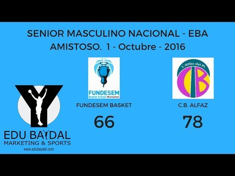 FUNDESEM BASKET INNOVA MUTXAMEL - CLUB BASQUET L´ALFAS DEL PI. AMISTOSO