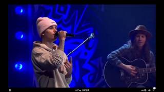 Justin Bieber performing ‘’Christmas Eve&quot; and &quot;Christmas Love&quot; Live at #PurposeInto - 07/12/2015