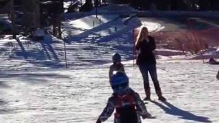 preview picture of video 'Skiing Accident - Child Runs Into Fence'