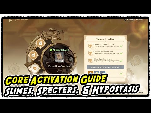 Core of the Apparatus Core Activation in Genshin Impact (Slimes, Specters, & Hypostasis)