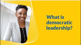 What is democratic leadership? // #manager #management #leadershipdevelopment