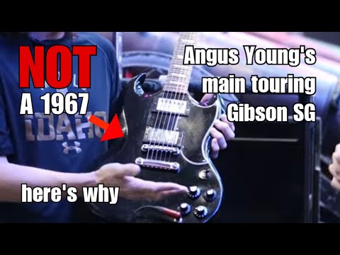 Angus Young's Main Touring Gibson SG is NOT a 1967 | Here is Why | With Serial Number Check
