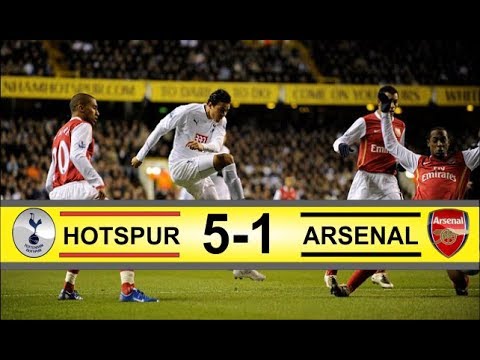Tottenham vs Arsenal 5-1 | Carling Cup 1/2 Final 2008
