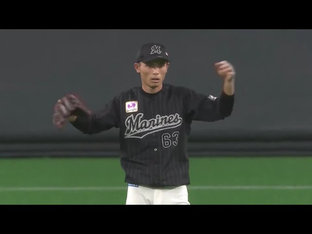 【7回裏】マリーンズ・和田 チームを救うランニングキャッチを見せる!! 2020/9/30 F-M