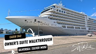 Step inside the LUXURIOUS Owner's Suite onboard the Silver Muse | Cabin 942 | Silversea Cruises