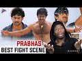Chatrapathi Interval Fight Scene REACTION | Prabhas Mass fight Scene | Shriya Saran | Bhanupriya
