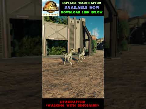 UTAHRAPTOR (WWD) - Replacement Species Mod! - Jurassic World Evolution 2 Mods - #shorts