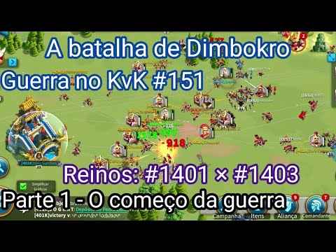 GUERRA REINO PERDIDO #151| K1401 vs K1403 | PARTE 1 | - RISE OF KINGDOMS.