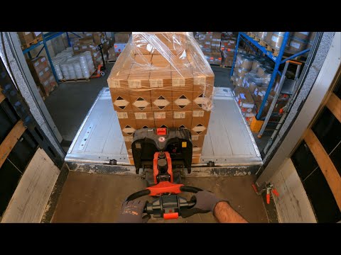 Loading Pallets with Dangerous Goods - POV Truck Driving