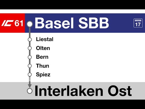 SBB Ansagen » IC61 Basel SBB — Interlaken Ost (Version 2021) | SLBahnen
