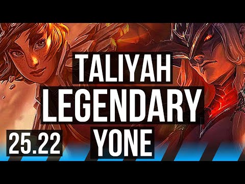 TALIYAH vs YONE (MID) | 10/1/5, Legendary | EUW Grandmaster | 25.22