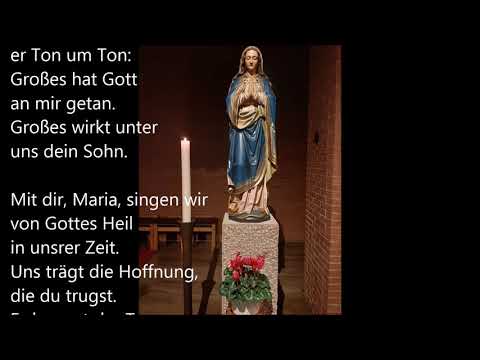Mit dir, Maria, singen wir GL 887 BW mit Fließtext
