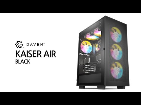 Daven Kaiser Air 강화유리 블랙 조명효과