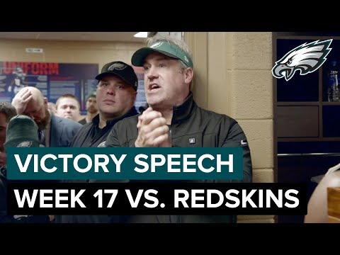'They've Gotta Deal With Us Now' Week 17 Victory Speech | Philadelphia Eagles