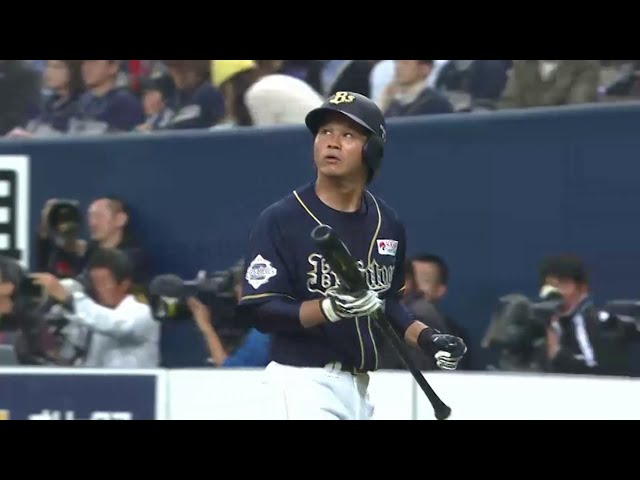 京セラドームの天井直撃!! バファローズ・谷 復帰後初タイムリーで勝ち越し!! 2014/3/23 Bs-T