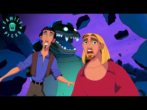 Miguel and Tulio vs. Tzekel’s Stone Beast | The Road to El Dorado