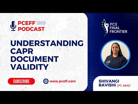 Understanding CAPR Document Validity | CAPR Exam Preparation Guidance | Physiotherapy In Canada |