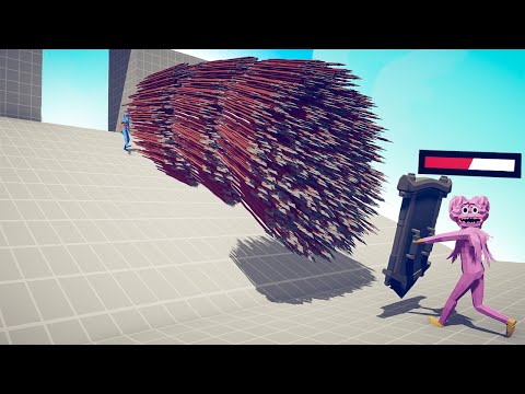 KISSY MISSY MIRROR SHIELD vs EVERY GOD WITH HEALTHBARS - TABS | Totally Accurate Battle Simulator