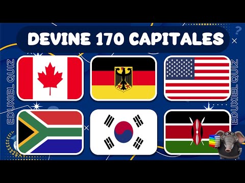 Quiz Culture Générale – Capitales du Monde | 170 Pays en Français 🚩🌎🧠-